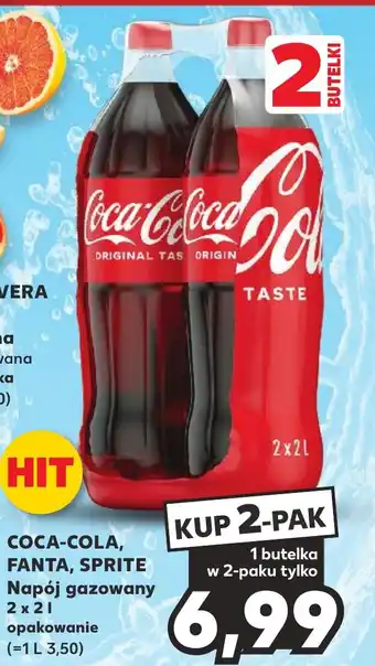 Kaufland COCA-COLA, O FANTA, SPRITE Napój gazowany 2 x 2l oferta