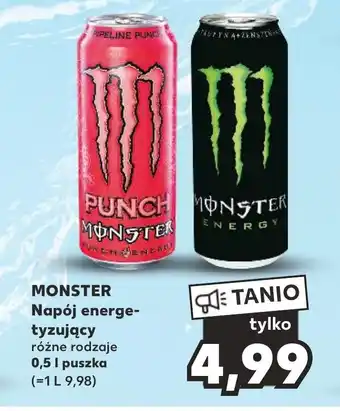 Kaufland MONSTER Napój energe-tyzujący różne rodzaje 0,5 l puszka oferta
