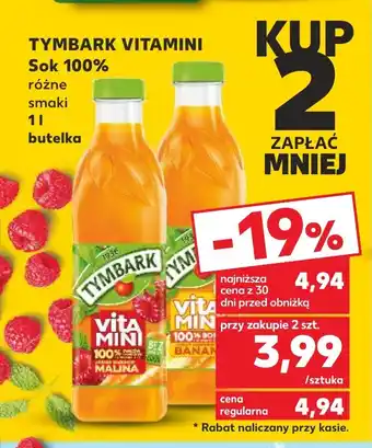 Kaufland TYMBARK VITAMINI Sok 100% 1l oferta