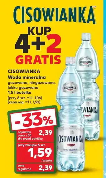 Kaufland CISOWIANKA Woda mineralna 1,5l oferta