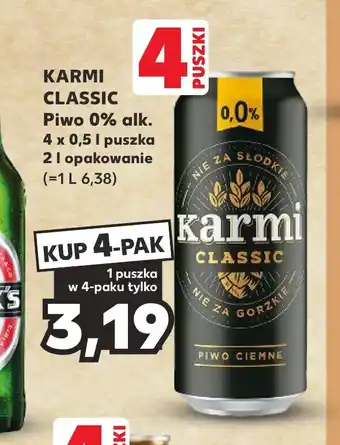 Kaufland KARMI CLASSIC Piwo 0% alk. 4 x 0,5l oferta