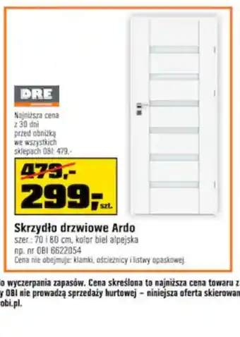 OBI Skrzydło drzwiowe oferta