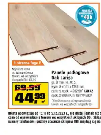 OBI Panele podłogowe oferta