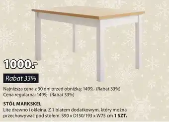 JYSK Stół oferta