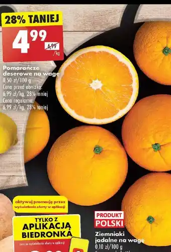 Biedronka Pomarańcze deserowe 1kg oferta