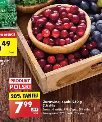 Biedronka Żurawina 250 g oferta