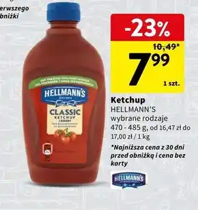 Intermarche Hellmann's ketchup łagodny 485 g oferta
