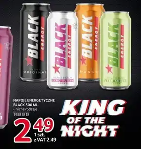 Black energy zero sugar black lila gazowany napój energetyzujący 500 ml