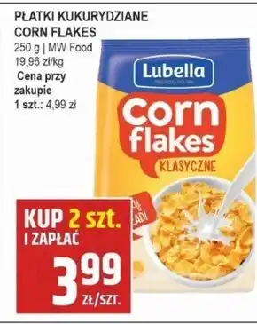 Słoneczko Lubella corn flakes płatki kukurydziane klasyczne 250 g oferta
