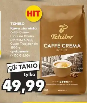 Kaufland Tchibo caffè crema intense kawa palona ziarnista 1000 g oferta