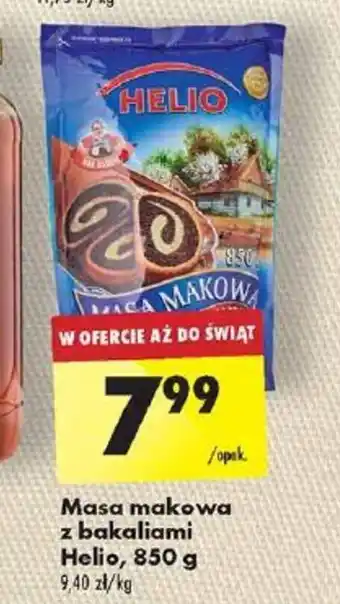Biedronka Masa makowa z bakaliami Bakalland, 850 g oferta