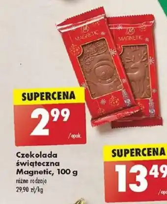 Biedronka Czekolada świąteczna Magnetic, 100 g oferta