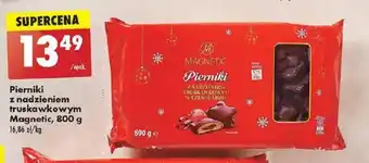 Biedronka Pierniki z nadzieniem truskawkowym Magnetic, 800 g oferta