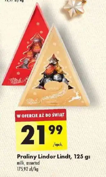 Biedronka Praliny Lindor Lindt, 125 g oferta