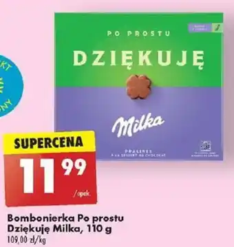 Biedronka Bombonierka Po prostu Dziękuję Milka, 110 g oferta