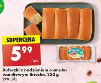 Bułeczki z nadzieniem o smaku waniliowym Brioche, 250 g