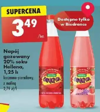 Biedronka Napój gazowany 20% soku Hellena, 1,25l oferta