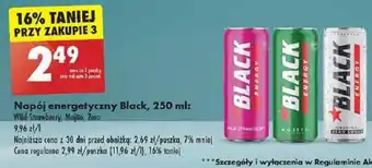 Biedronka Napój energetyczny Black, 250 ml oferta