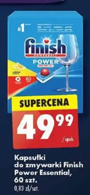 Biedronka Kapsułki do zmywarki Finish Power Essential, 60 szt. oferta