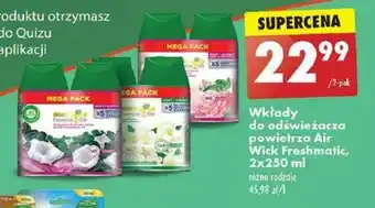 Biedronka Wkłady do odświeżacza powietrza Air Wick Freshmatic, 2x250 ml oferta