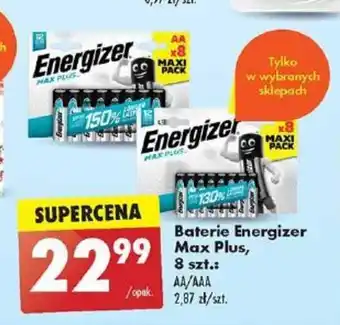 Biedronka Baterie Energizer Max Plus, 8 szt. oferta