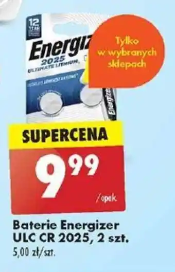 Biedronka Baterie Energizer ULC CR 2025, 2 szt. oferta