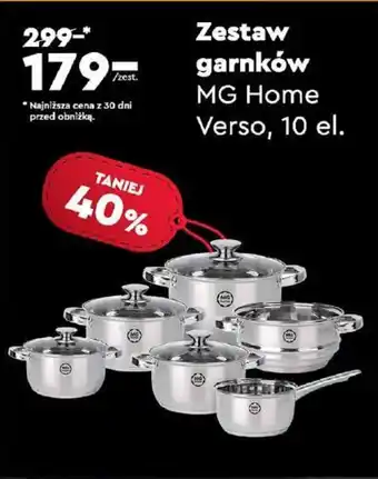 Biedronka Zestaw garnków MG Home oferta