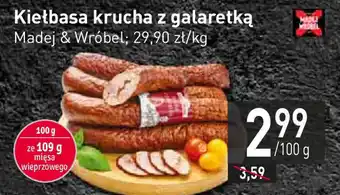 Stokrotka Kiełbasa krucha z galaretką Madej & Wróbel 100 g oferta