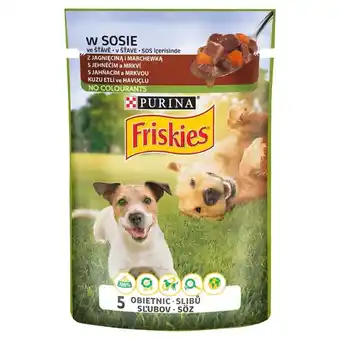 Groszek Friskies karma dla psów z jagnięciną i marchewką 100 g oferta