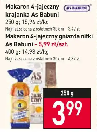 Stokrotka Makaron 4-jajeczny krajanka As Babuni 250g oferta