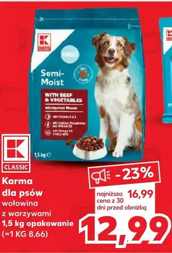 Kaufland Karma dla psów 1,5 kg oferta