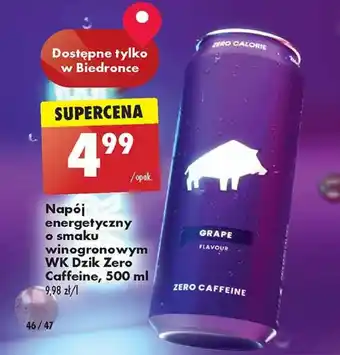 Biedronka Napój energetyczny oferta