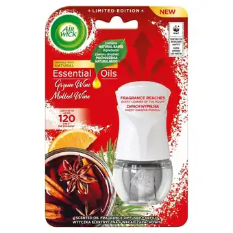 Biedronka Air wick essential oils elektryczny odświeżacz i wkład o zapachu grzane wino 19 ml oferta
