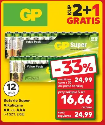 Kaufland Baterie Super Alkaliczne AA lub AAA oferta