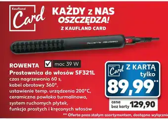 Kaufland ROWENTA Prostownica do włosów SF321L oferta