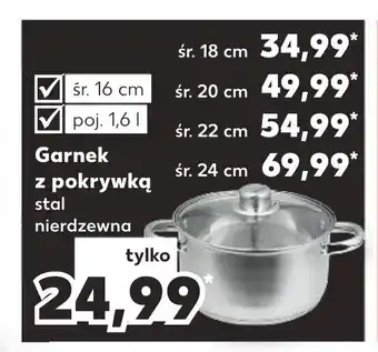 Kaufland Garnek z pokrywką śr. 16 cm poj. 1,6l oferta