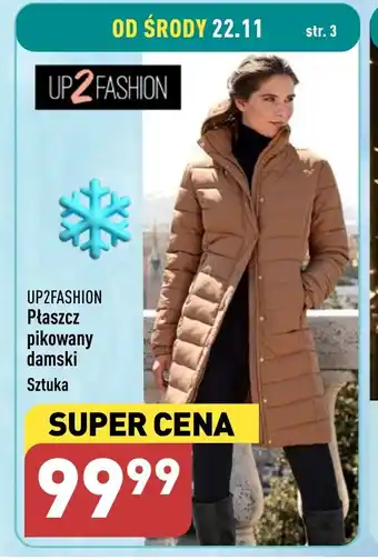 ALDI UP2FASHION Płaszcz pikowany damski oferta