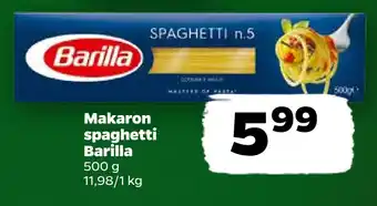 Netto Makaron spaghetti barilla oferta
