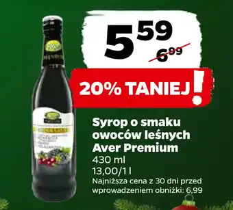 Netto Syrop o smaku owoców leśnych aver premium oferta