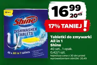 Netto Tabletki do zmywarki all in 1 shine oferta