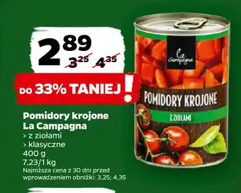 Netto Pomidory krojone la campagna oferta