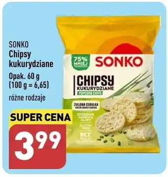 ALDI SONKO Chipsy kukurydziane Opak. 60 g oferta