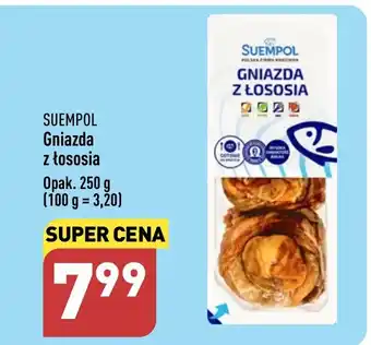 ALDI SUEMPOL Gniazda z łososia Opak. 250 g oferta