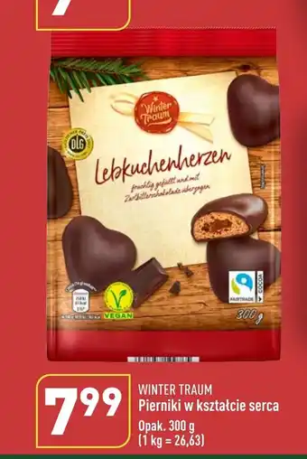 ALDI WINTER TRAUM Pierniki w kształcie serca 300g oferta