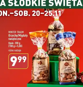ALDI WINTER TRAUM Orzechy/Migdały świąteczne 200g oferta