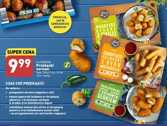 ALDI LA FINESSE Przekąski serowe 250g oferta