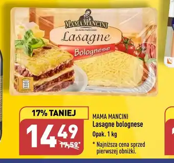 ALDI MAMA MANCINI Lasagne bolognese Opak. 1 kg oferta