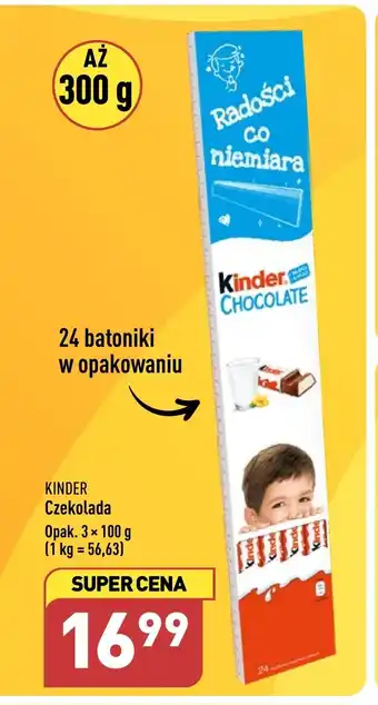 ALDI KINDER Czekolada 3 x 100g oferta