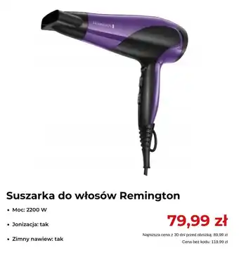 RTV EURO AGD Suszarka do włosów Remington 2200 W oferta