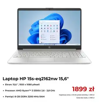 Laptop HP 15s-eq2162nw 15,6"